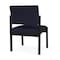 Lesro Lenox Steel Armless Guest Chair, Navy/Midnight Seat, Navy/Midnight Back, 22.5 W 24.5 L 32 H LS1102 - alternate 3